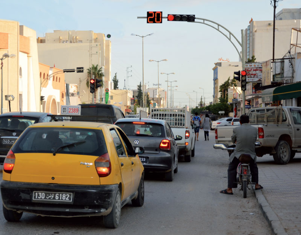 Feu de Carrefour « Route de Teniour » (Sfax – Tunisia)