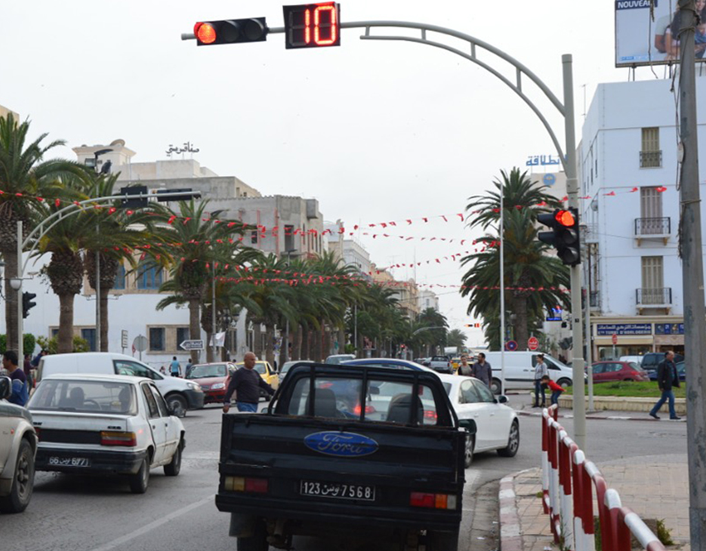 Feu de Carrefour « Avenue Habib Bourguiba » (Sfax – Tunisia)