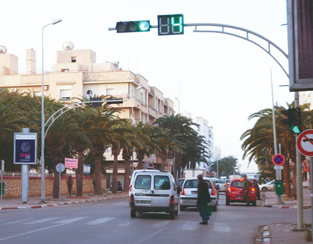 Traffic light « Avenue Habib Bourguiba – Intilaka » (Sfax – Tunisia)